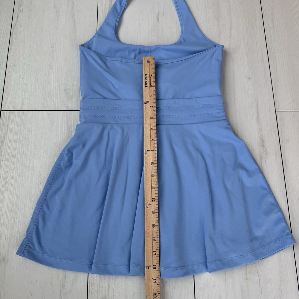 Blogilates Women's Small Game Set Match Halter Active Dress - Steel Blue - Picture 11 of 13